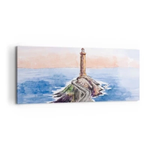 Obraz na płótnie - Zwrócona ku morzu - 100x40 cm