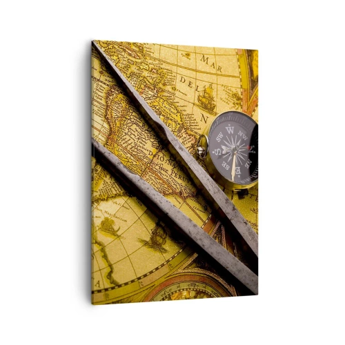 Obraz na płótnie - Gdze te skarby? - 50x70cm - Gdze te skarby? - Nowoczesna dekoracja ścienna do salonu, kuchni i sypialni ARTTOR