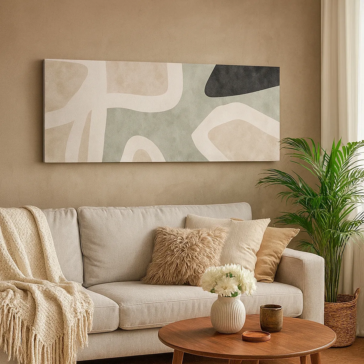 Obraz na płótnie - Kompozycja z motywem czerni - 30x30 cm