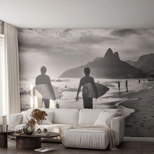 Fototapeta Samoprzylepna Deluxe Sticker - Samba na jedną falę - Surfer, Brazylia, Morze - 300x210 cm