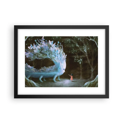 Plakat w czarnej ramie - Fantastyczne spotkanie - 40x30 cm