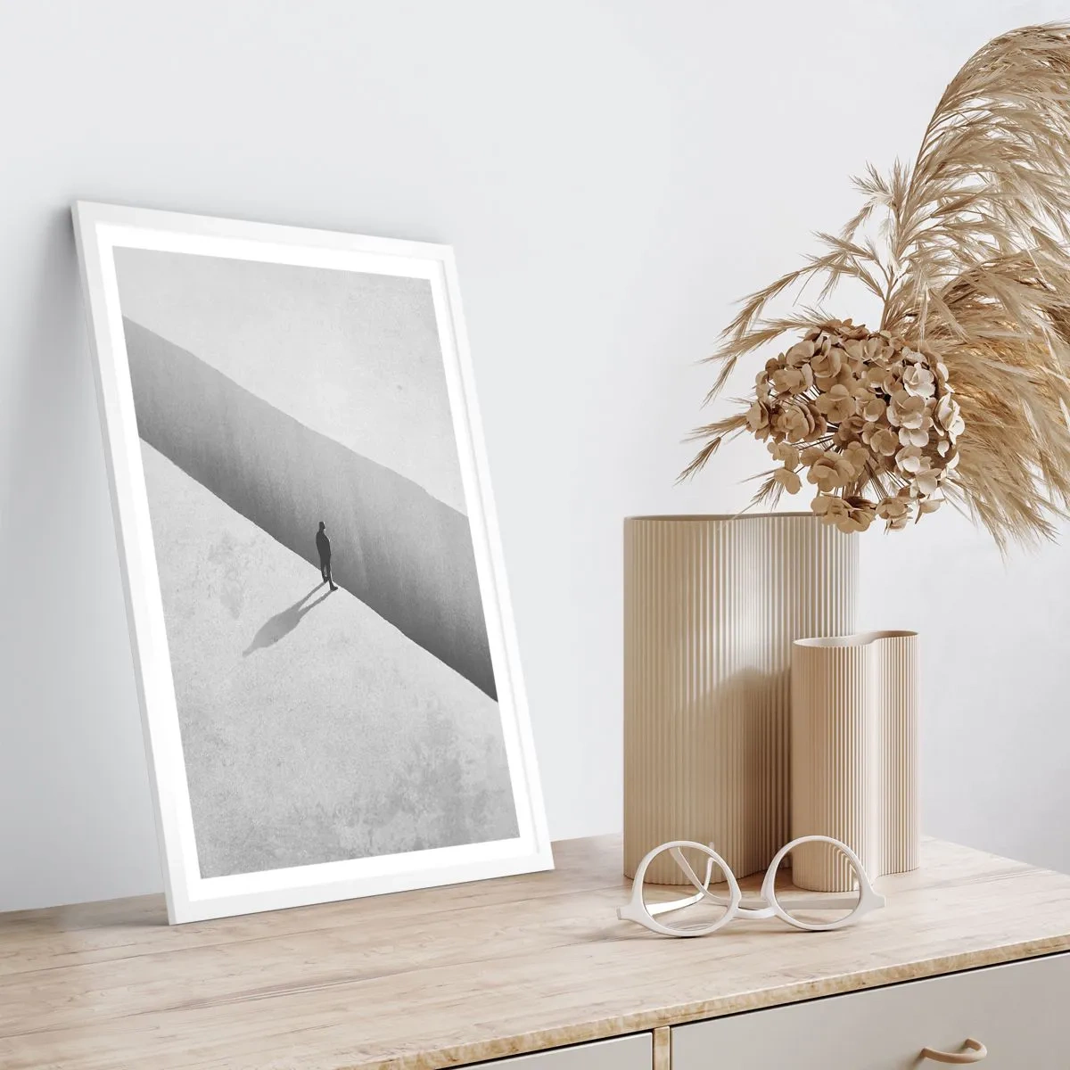 Plakat w białej ramie - Jasny cel - 40x50 cm