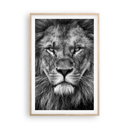 Plakat w ramie jasny dąb - W stroju koronacyjnym - 61x91 cm