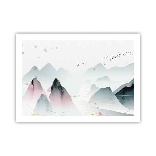 Plakat - Ponad szczytami - 70x50 cm