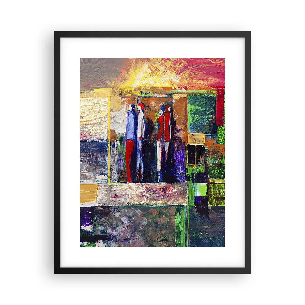 Plakat w czarnej ramie - Relacje i emocje - 40x50 cm