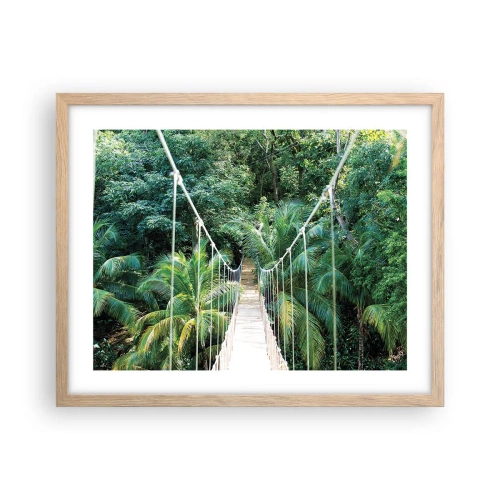Plakat w ramie jasny dąb - Welcome to the jungle! - 50x40 cm