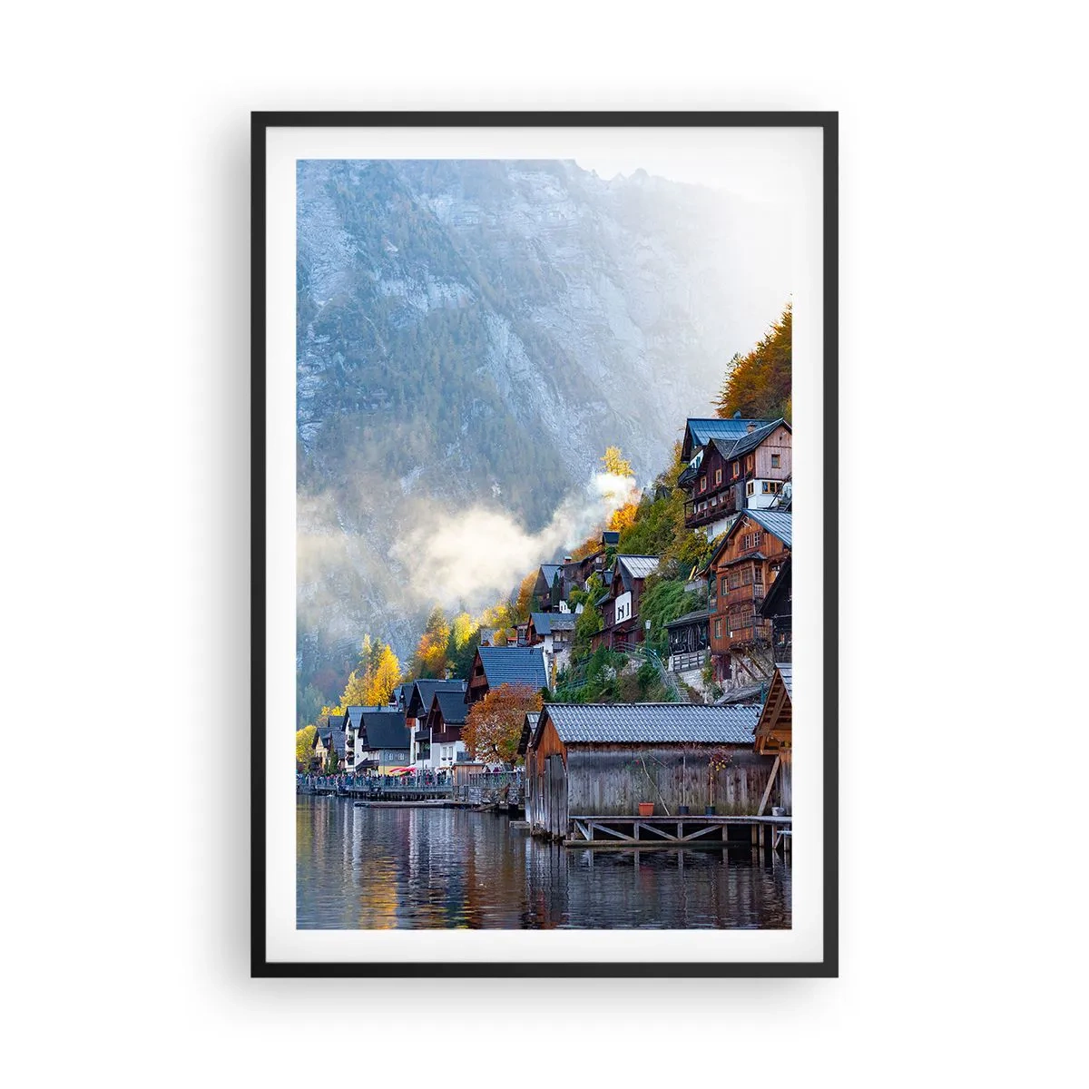 Plakat w czarnej ramie - Alpejskie klimaty - 61x91 cm