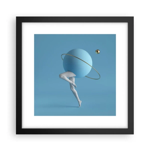Plakat w czarnej ramie - A planety szaleją - 30x30 cm