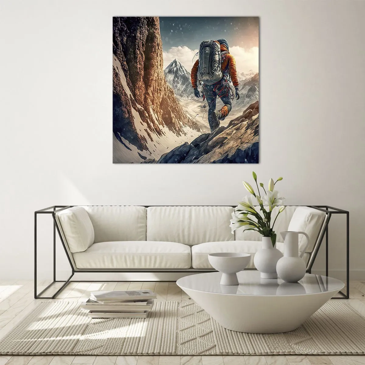 Obraz na szkle - Samotny wojownik - 70x70 cm