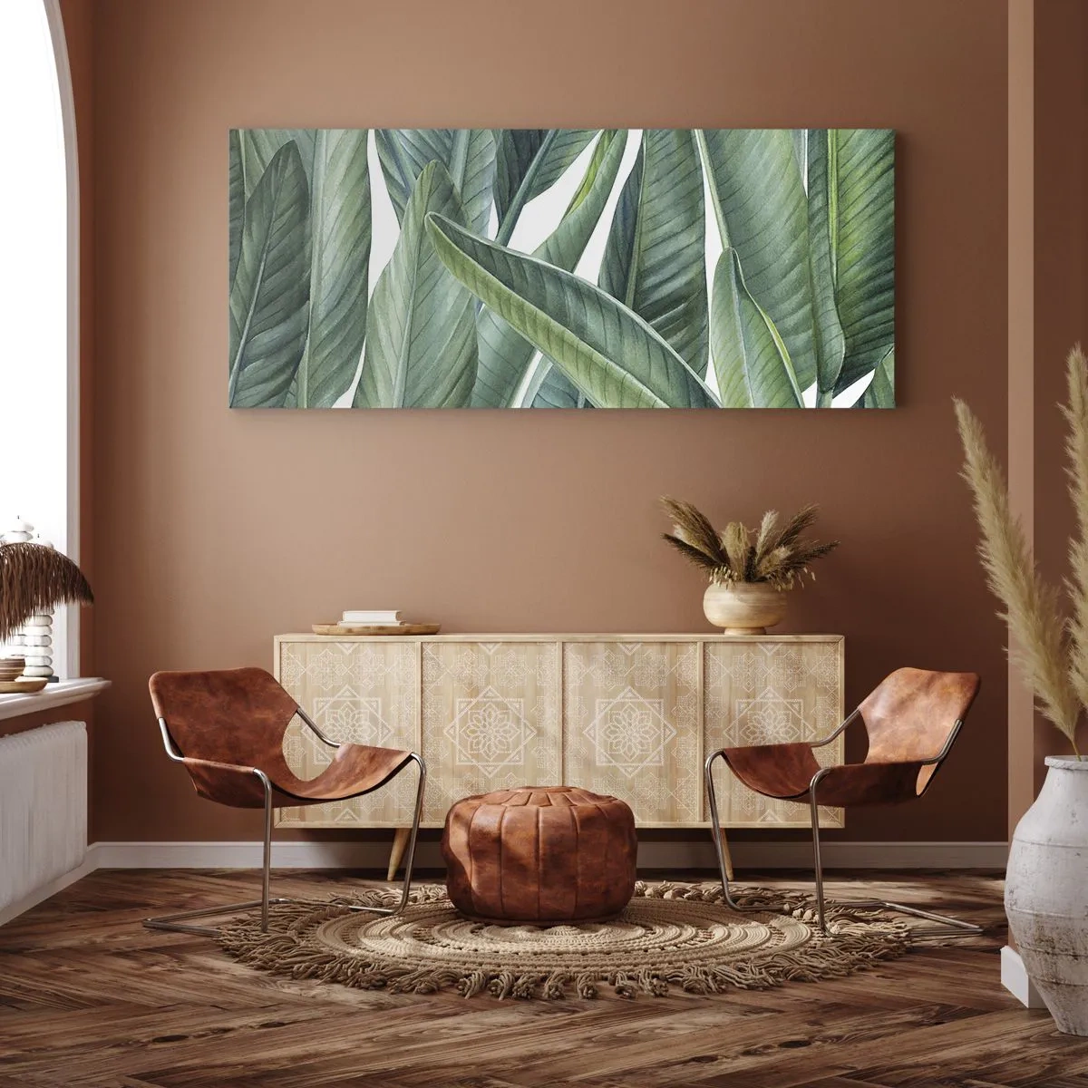 Obraz na płótnie - Zieleń sama w sobie - 100x40 cm