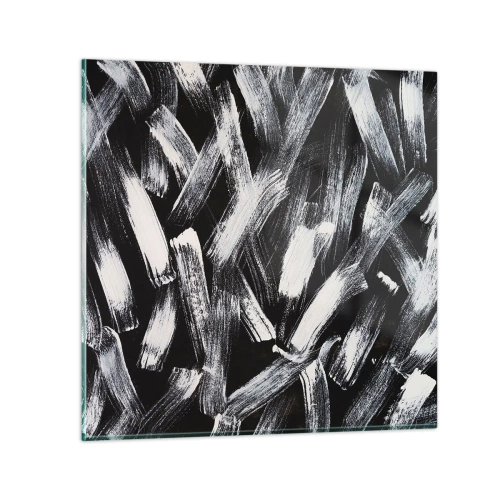 Obraz na szkle - Abstrakcja w duchu industrialnym - 40x40 cm