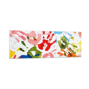 Obraz na szkle - Idź po śladach - 90x30 cm