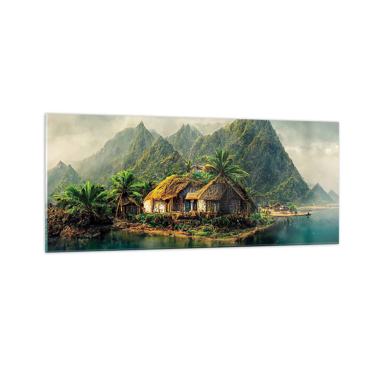 Obraz na szkle - Tropikalny raj - 100x40 cm