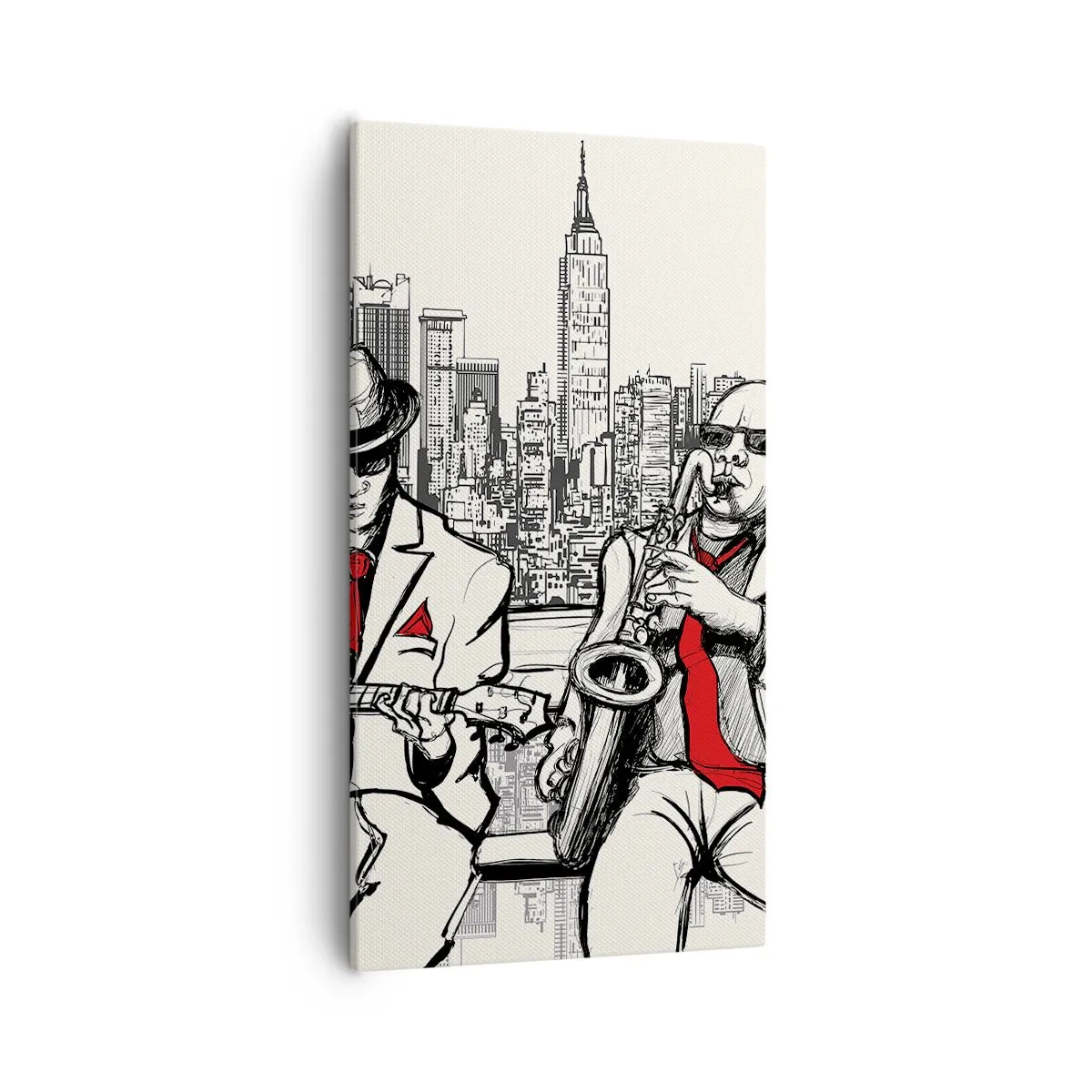 Obraz na płótnie - Nowojorska improwizacja - 55x100 cm