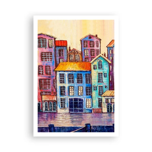 Plakat - Miasto jak z bajki - 70x100 cm