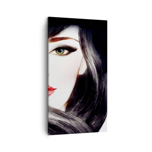 Obraz na płótnie - Szafirowe spojrzenie - 45x80 cm