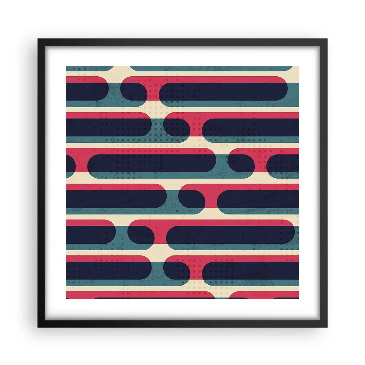 Plakat w czarnej ramie - W głąb i do przodu - 50x50 cm