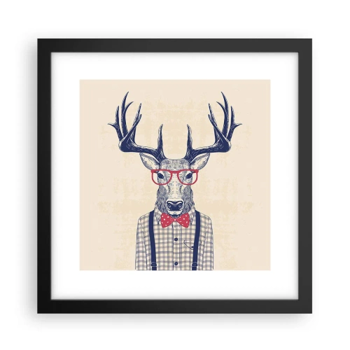 Plakat w czarnej ramie - Zabawna ekstrawagancja - 30x30 cm