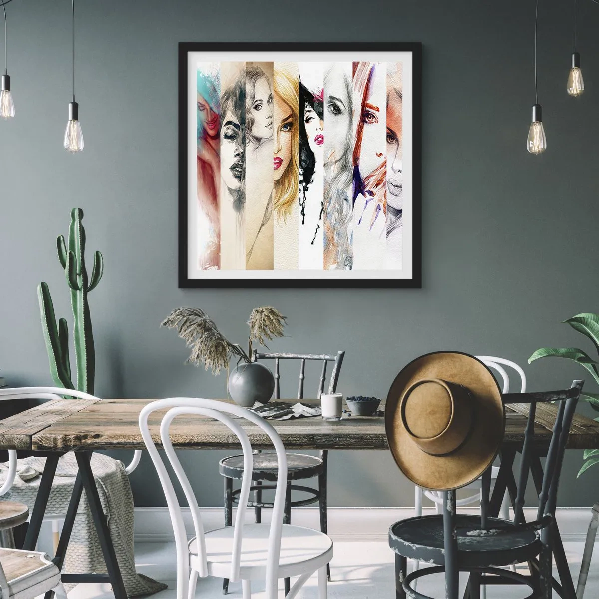 Plakat w czarnej ramie - I zawsze to TY - 60x60 cm