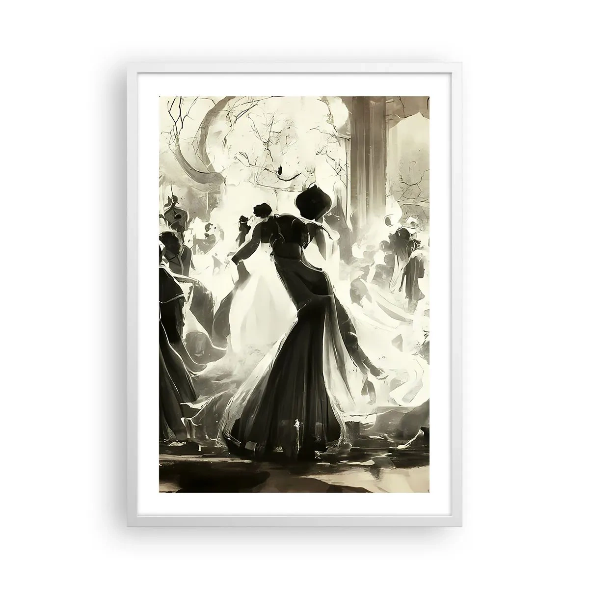 Plakat w białej ramie - Wielka maskarada - 50x70 cm