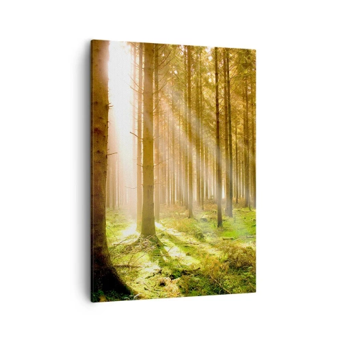 Obraz na płótnie - Zaraz pojawią się elfy - 50x70cm - Zaraz pojawią się elfy - Nowoczesna dekoracja ścienna do salonu, kuchni i sypialni ARTTOR