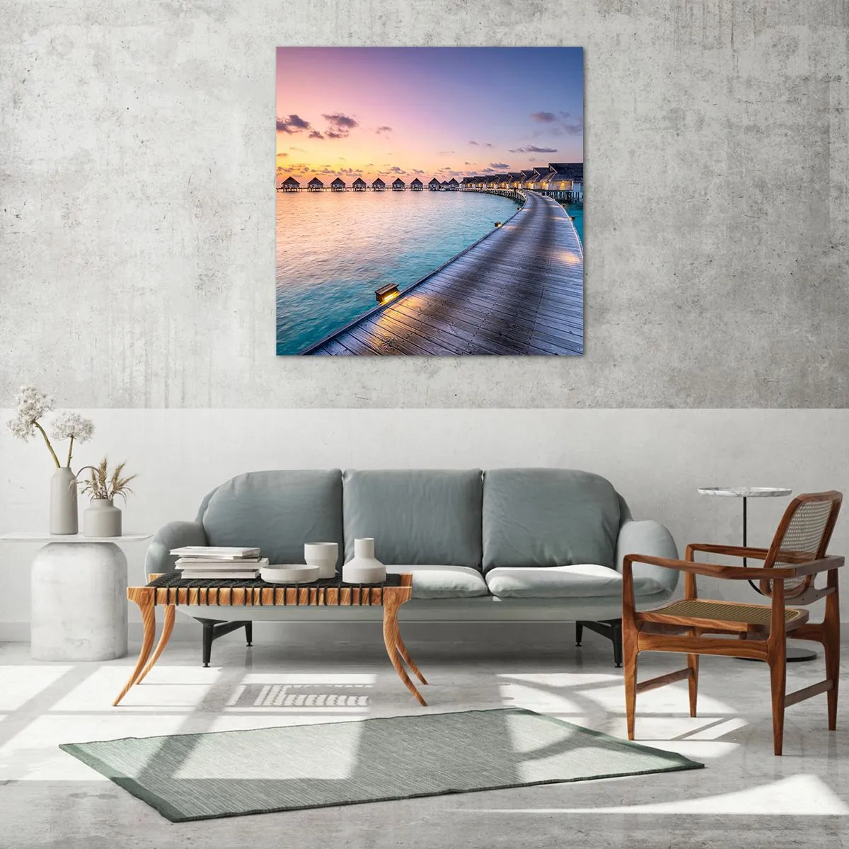 Obraz na szkle - Wakacje - powrót do źródeł - 60x60 cm