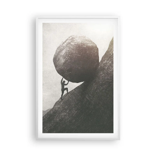 Plakat w białej ramie - Wierzę wbrew nadziei - 61x91 cm