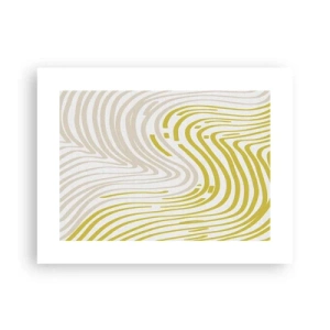 Plakat - Kompozycja z łagodnym ugięciem - 40x30 cm