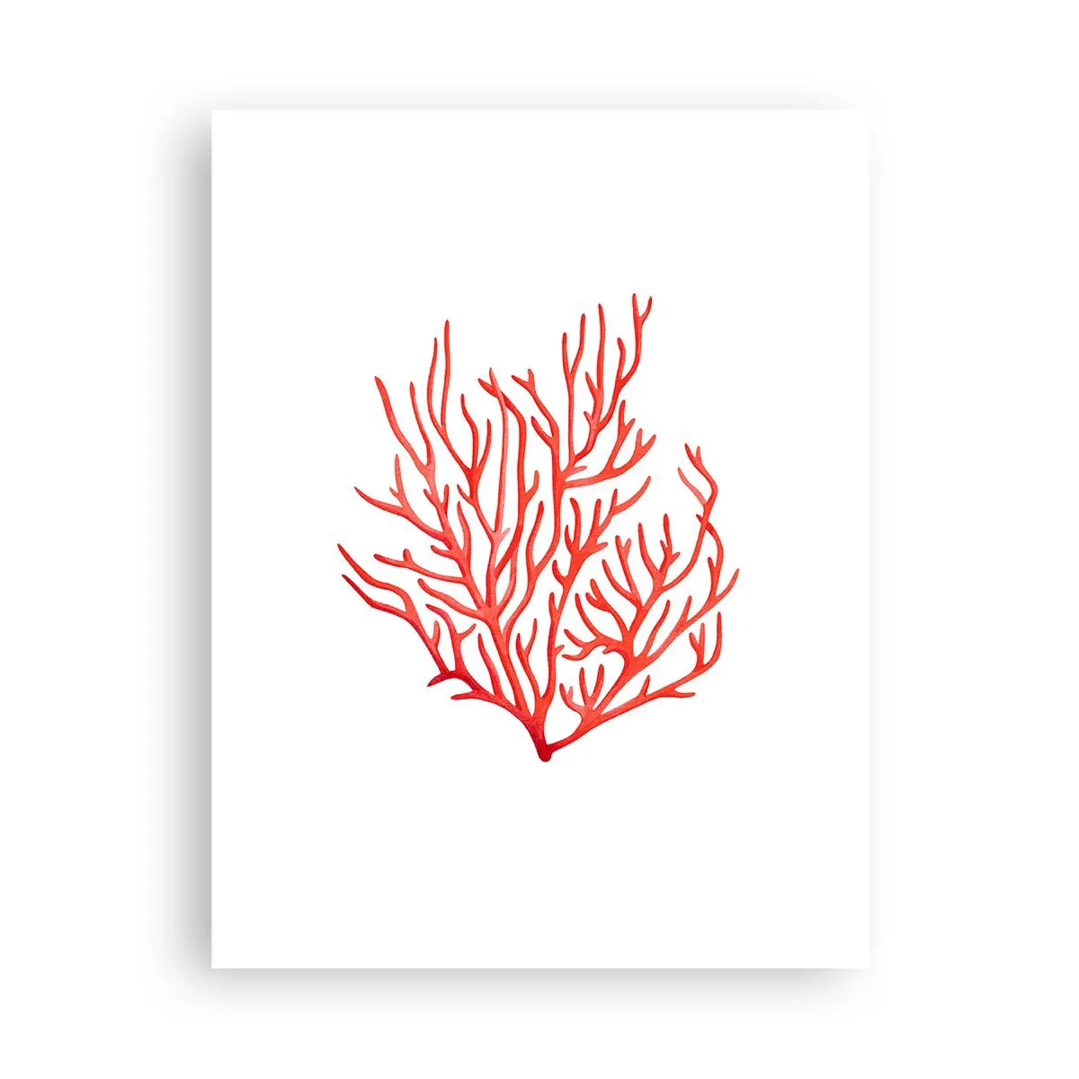 Plakat - Koralowy filigran - 30x40 cm