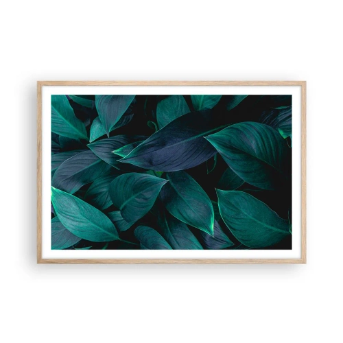 Plakat w ramie jasny dąb - Zieleń sama w sobie - 91x61 cm