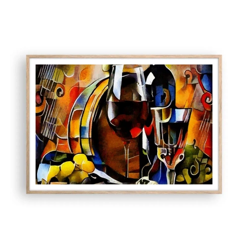 Plakat w ramie jasny dąb - I świat nabiera barw - 100x70 cm