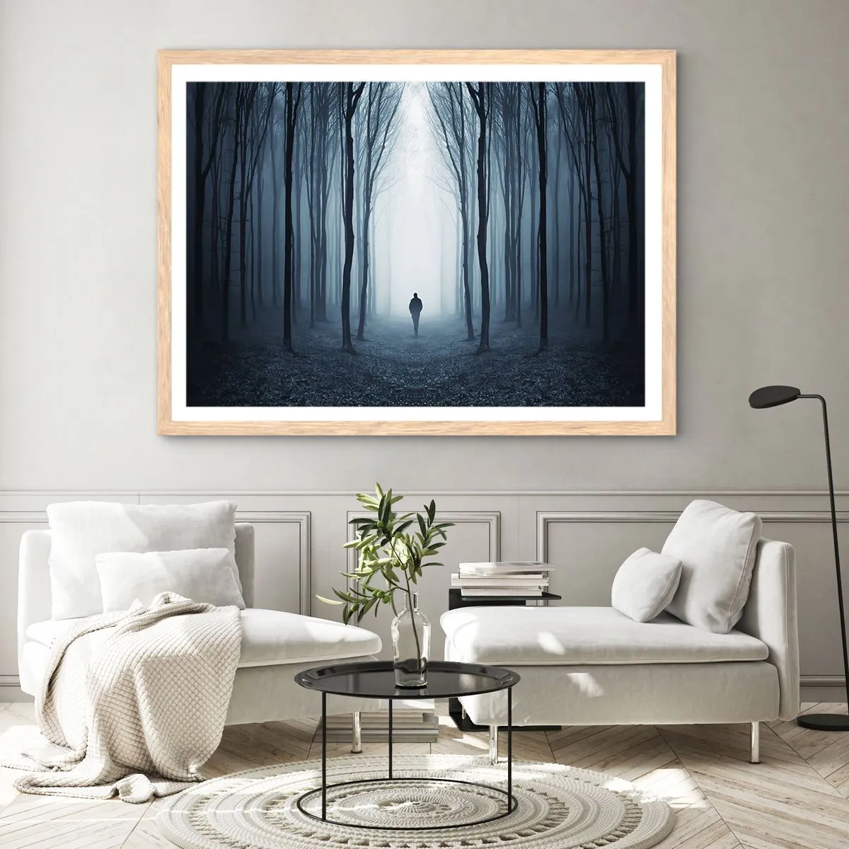 Plakat w ramie jasny dąb - I wszystko proste i jasne - 100x70 cm