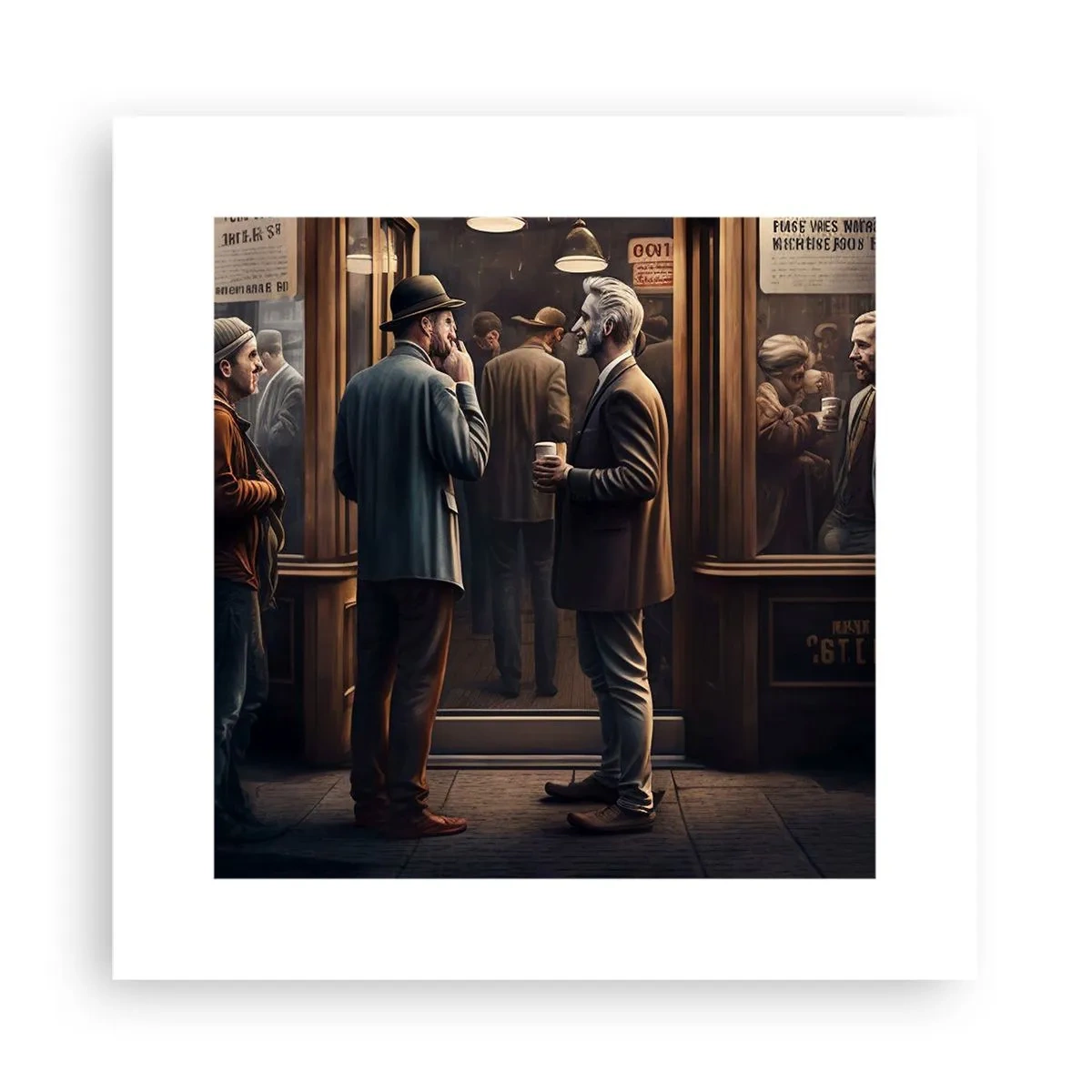 Plakat - Dobra chwila dnia - 30x30 cm