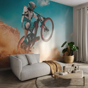 Fototapeta na wymiar Premium Sand - Rowerowy demon szaleństwa - Rower, Prędkość, Zawody Sportowe