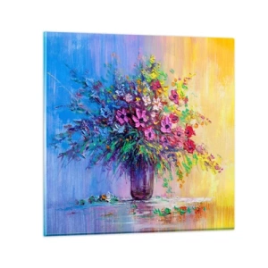 Obraz na szkle - Dar letnirj łąki - 60x60 cm