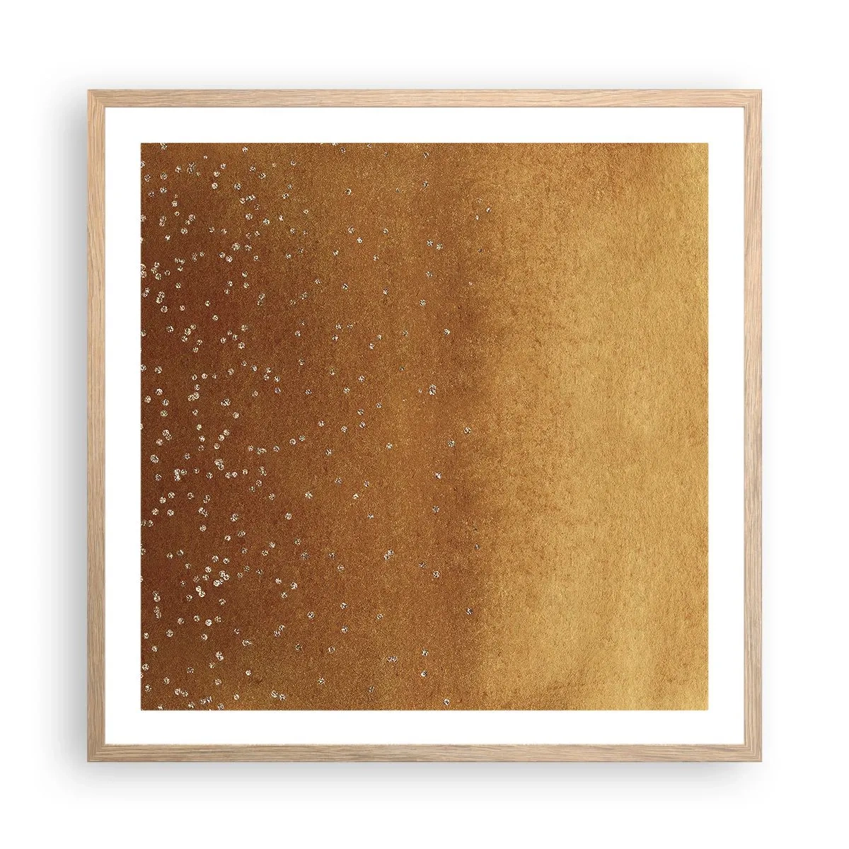 Plakat w ramie jasny dąb - Narodziny światła - 60x60 cm