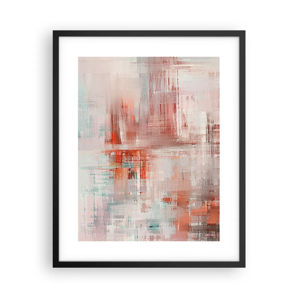 Plakat w czarnej ramie - Zamglone. Ale różowe - 40x50 cm