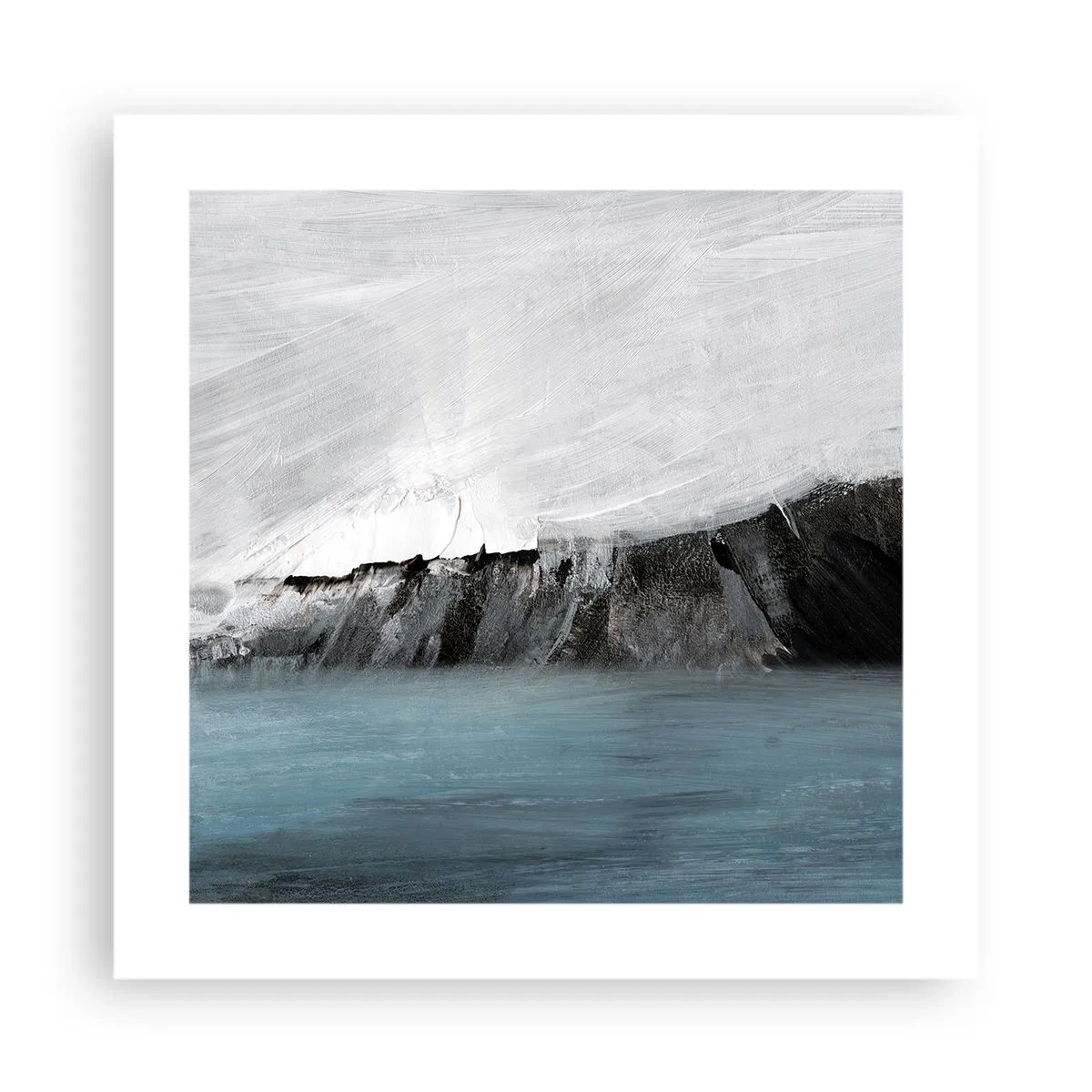 Plakat - Woda – ziemia: starcie żywiołów - 40x40 cm