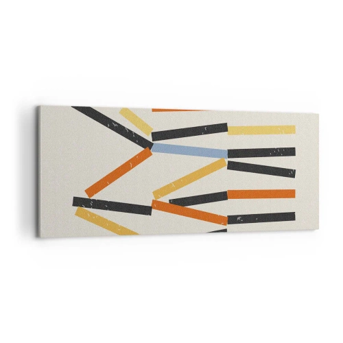 Obraz na płótnie - Kompozycja na poziomie - 100x40 cm