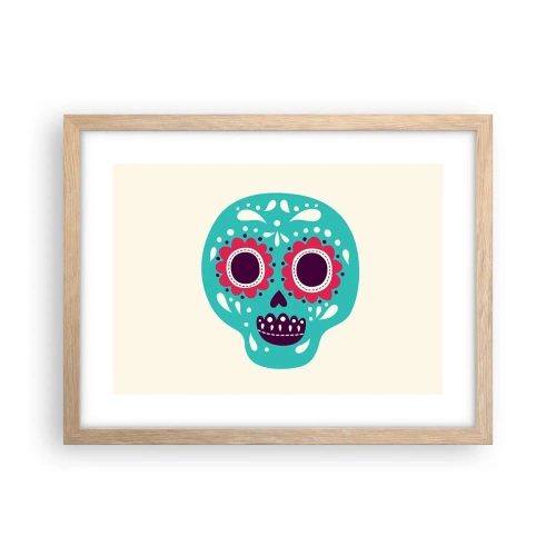 Plakat w ramie jasny dąb - Życie – zabawa aż do śmierci - 40x30 cm