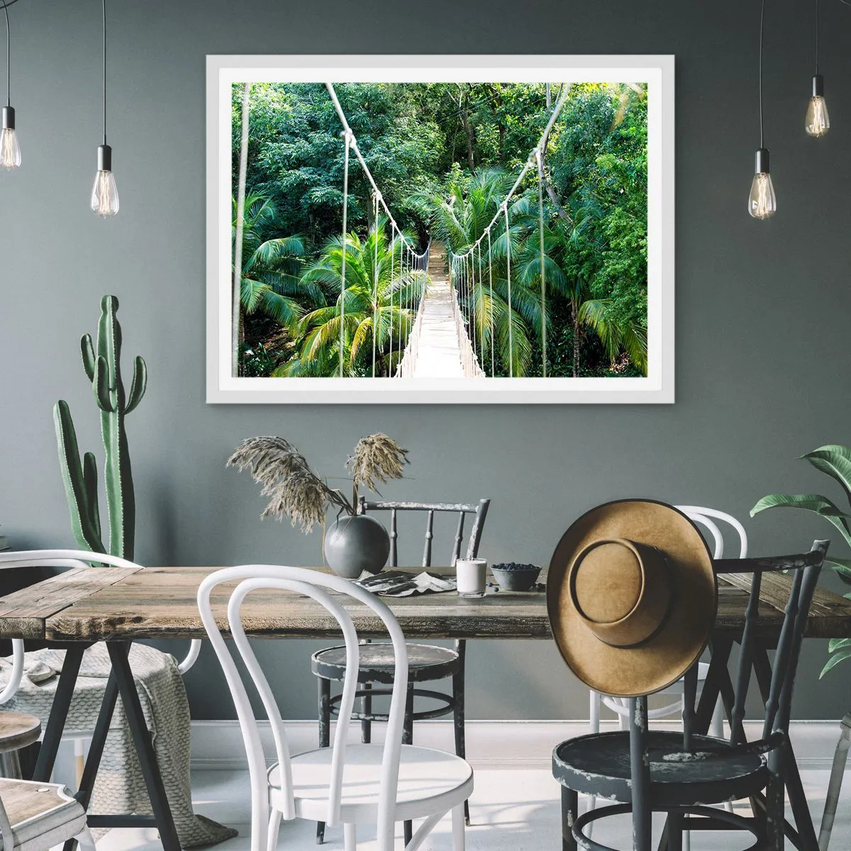 Plakat w białej ramie - Welcome to the jungle! - 40x30 cm