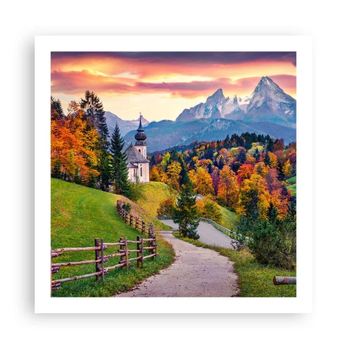 Plakat - Pejzaż jak malowanie - 60x60 cm