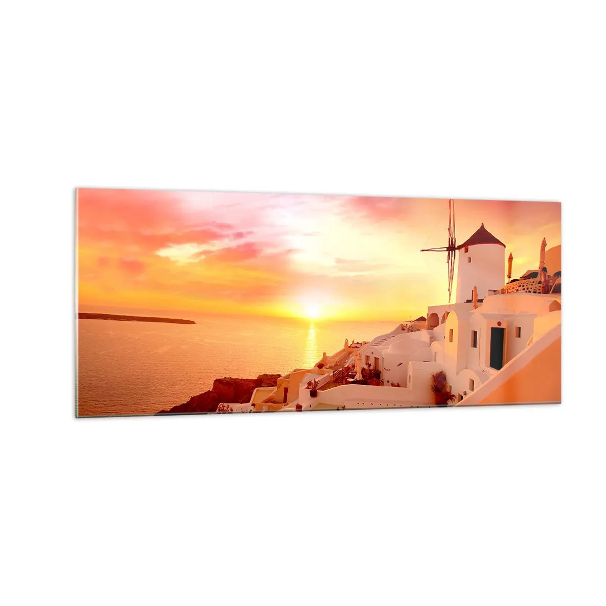 Obraz na szkle - Rozpłynąć się w bieli i złocie - 100x40 cm