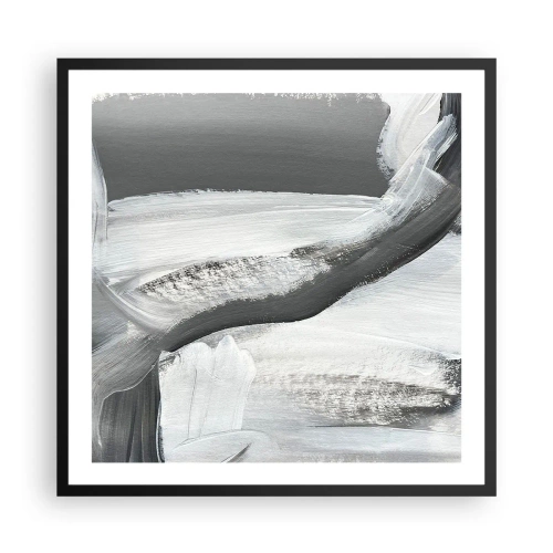 Plakat w czarnej ramie - Zdecydowanym ruchem - 60x60 cm