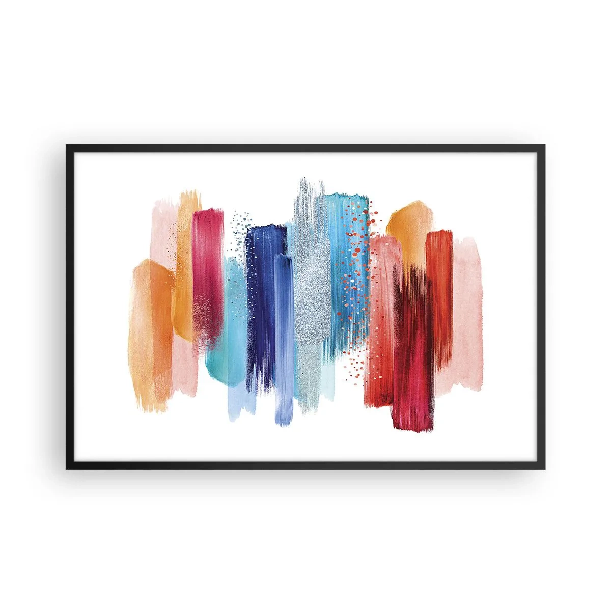 Plakat w czarnej ramie - W górę i w dół - 91x61 cm