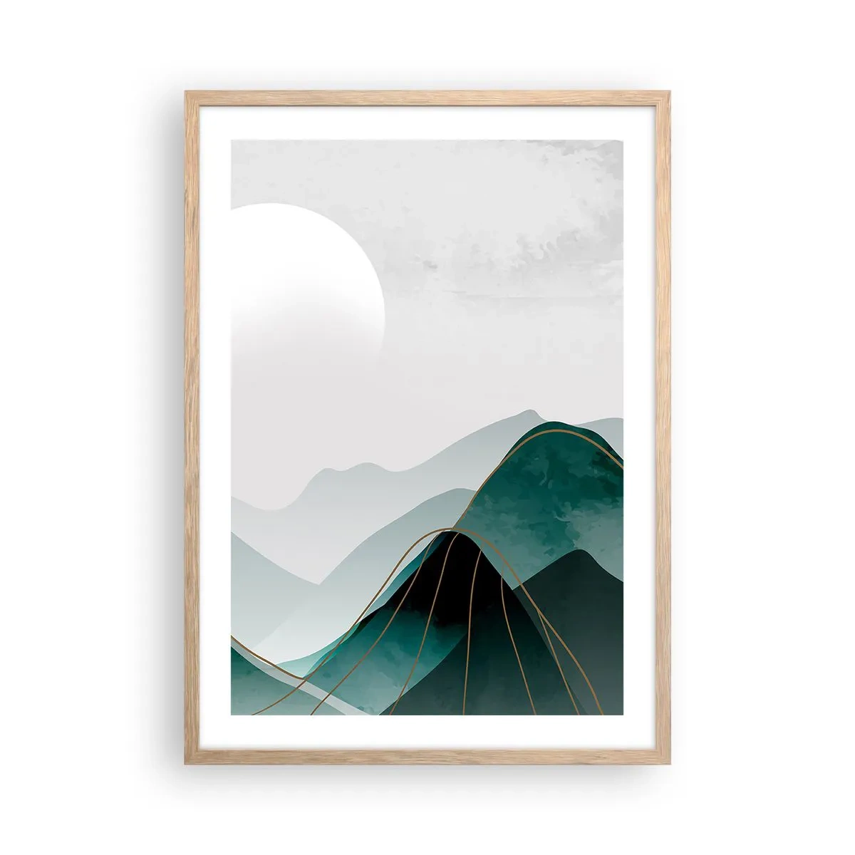 Plakat w ramie jasny dąb - W pełnym majestacie - 50x70 cm