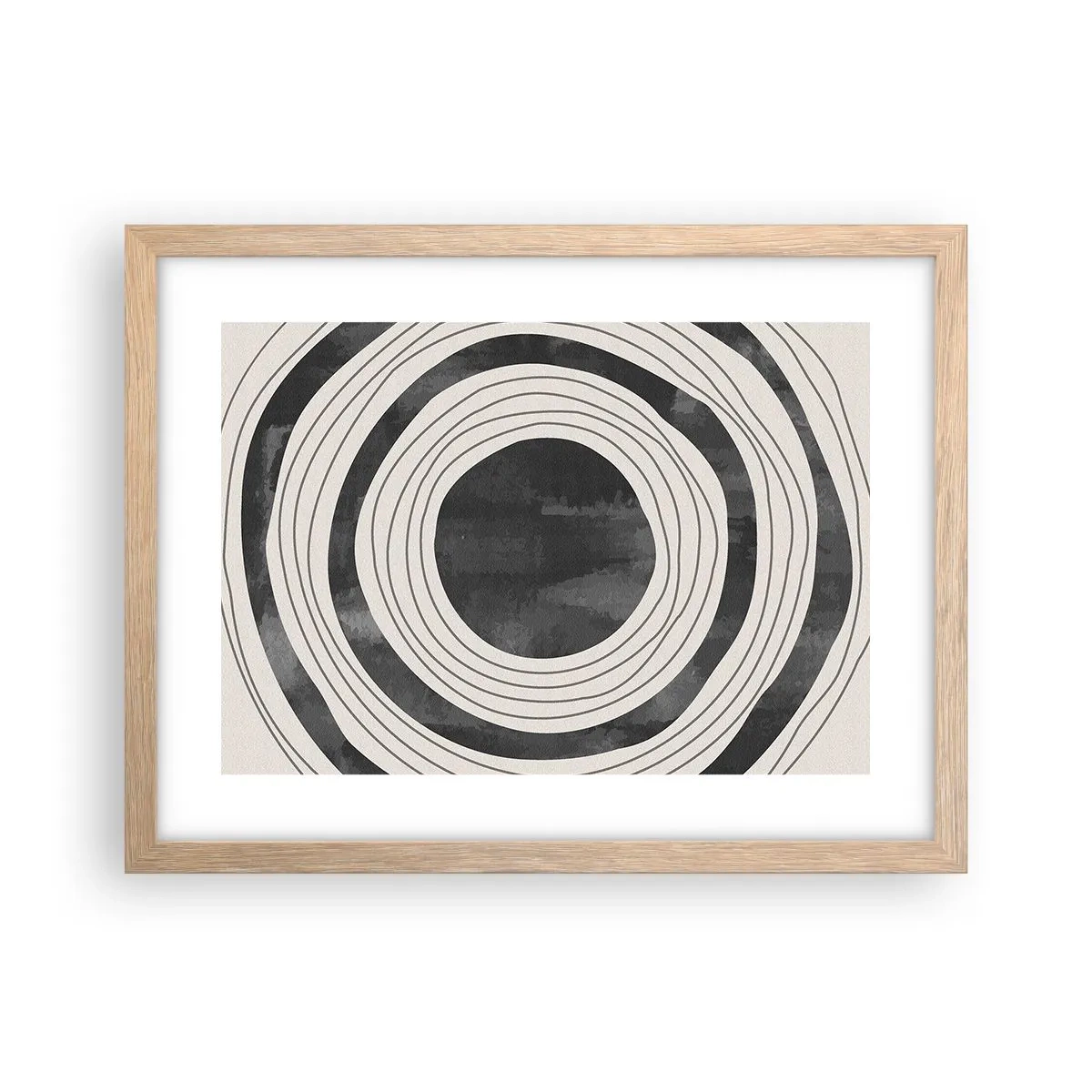 Plakat w ramie jasny dąb - W samo sedno - 40x30 cm