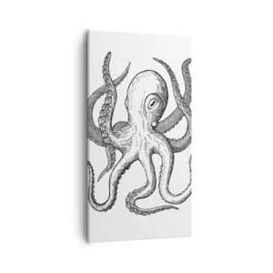 Obraz na płótnie - Tańcząca z falami - 55x100 cm