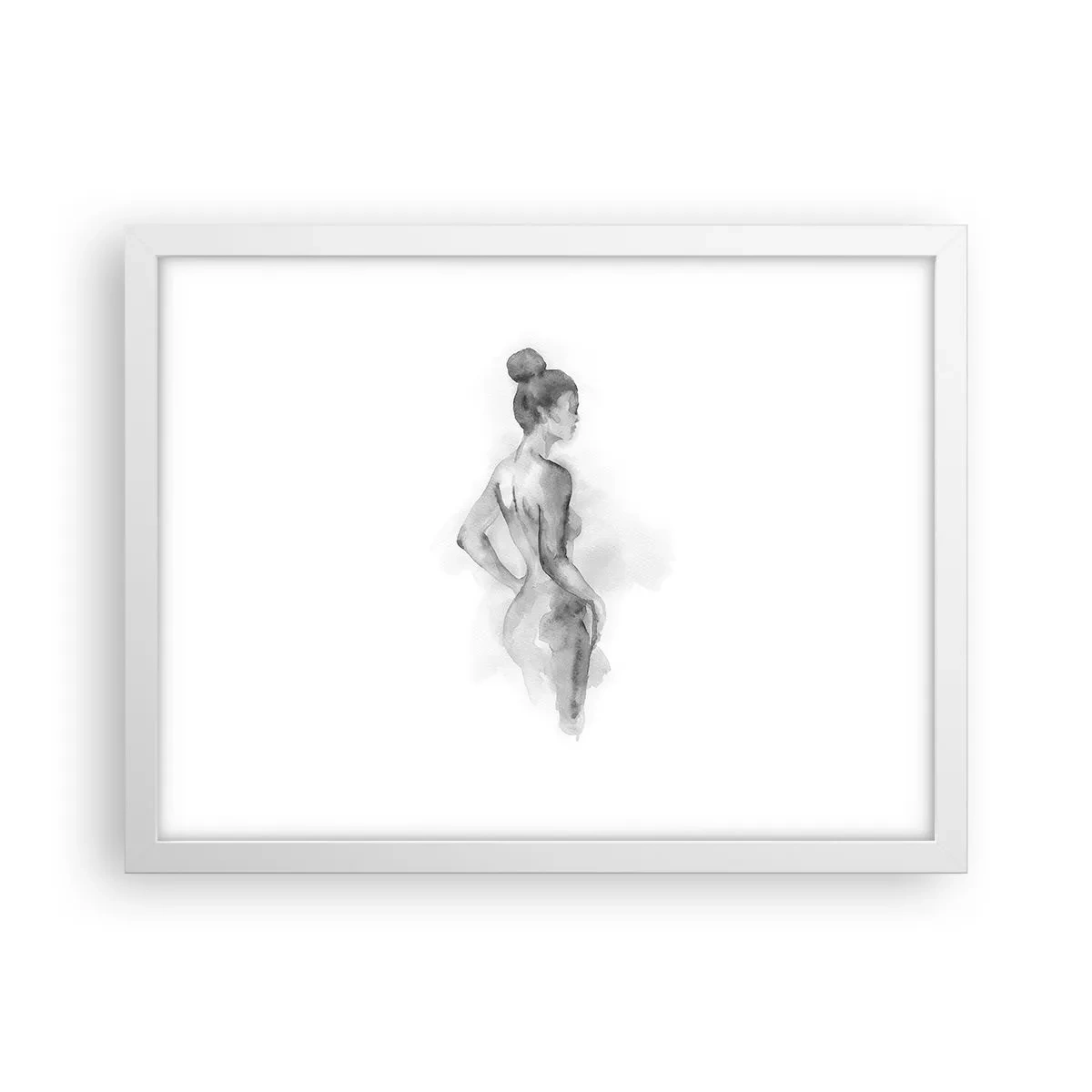Plakat w białej ramie - Piękna jak malowanie - 40x30 cm