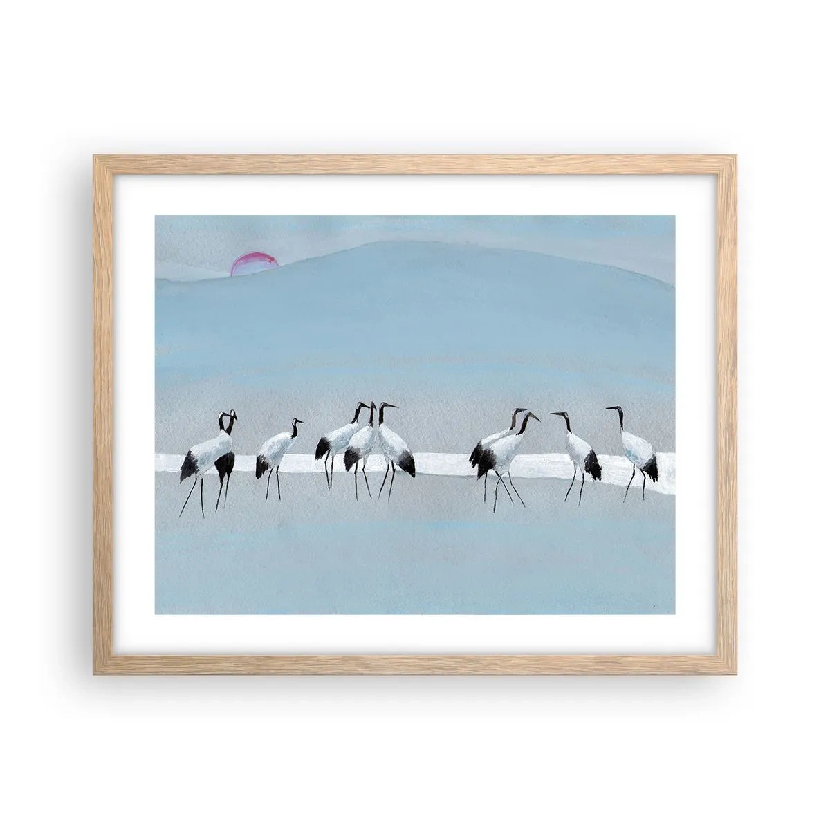 Plakat w ramie jasny dąb - Po gorącym dniu - 50x40 cm